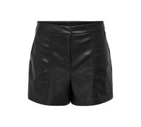 ONLY Onltricia Faux Leather Shorts OTW Noos Enduit, Noir, 3XL Femme