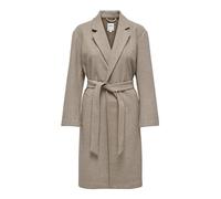 ONLY Onltrillion Long Belt Coatigan PNT Noos, Mocha Meringue/Detail:w. Melange, M Femme
