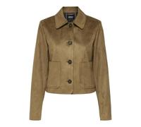 ONLY Onltulip Life Veste en Daim synthétique pour Femme Cognac Taille L, Cognac, L