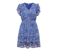 ONLY Onlvalentina Life S/S Smock Dress CS Ptm Robe d'été, Bleu, M Femme