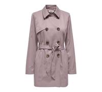 ONLY Onlvalerie Trenchcoat Otw Noos Trench Double boutonnage, Lilas Burnished, L Femme, Lilas Burnished, L