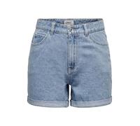 ONLY ONLVEGA Short en Jean pour Femme, Taille Haute, Coupe Normale