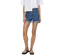ONLY ONLVEGA Short en Jean pour Femme, Taille Haute, Coupe Normale, Bleu 3., XS