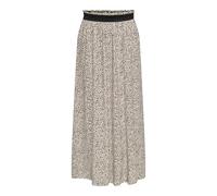 ONLY Onlvenedig AOP Life Long Skirt WVN Noos Jupe Longue, Silver Mink/AOP:Lina Small Leo, Femme