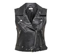 ONLY Onlvera Faux Leather Waistcoat Femme Veste noir S