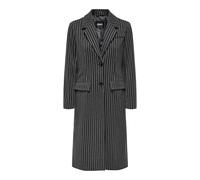ONLY Onlveronica-Manteau à Rayures-Life OTW, Gris, M Femme