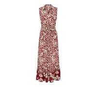 ONLY Onlvibe Life S/L T-Shirt Long Dress WVN, Merlot, M Femmes