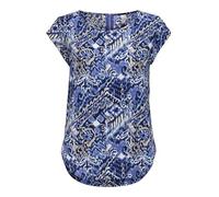 Only Onlvic S/S AOP Top Noos Ptm T-Shirt pour Femme, Amparo Blue., 38