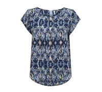 ONLY Onlvic S/S AOP Top Noos Ptm T-Shirt pour Femme, Forever Blue/AOP:Ethnic Rebel, 36