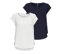 ONLY Onlvic S/S Solid Top WVN T-Shirt pour Femme, Jaune/Vert 38