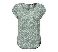 ONLY Chemisier 'ONLVic' vert pastel / blanc, Taille L
