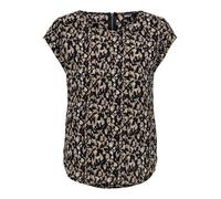 Top col rond manches courtes noir Queen Noir 34