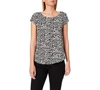 ONLY ONLVIC SS Top Noos WVN Blouse, Noir/AOP : Léopard Eggnog, 38 Femmes