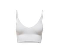 ONLY ONLVICKY Rib Seamless V-Neck Top Noos Bustier, Blanc Brillant, S/M Femme