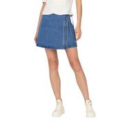 ONLY Onlvilla Wrap Tie Jupe DNM Gua pour Femme, Bleu Jeans Clair, S