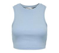 ONLY Onlvilma S/L Cropped Débardeur JRS Noos, Bleu, XL