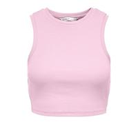 ONLY Onlvilma S/L Cropped Tank Top JRS Noos Débardeur Basique Slim fit sans Manches pour Un Style sans Effort, Pink Lady, L Femmes