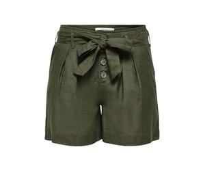 Only Onlviva Life Hw Belt Shorts Femme - Vert foncé - 36
