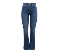 Only Onlwauw Hw Flared DNM Tai540, Bleu foncé Denim, M / 32L Femmes