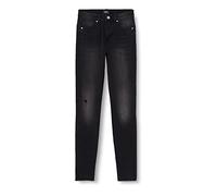 ONLY Onlwauw Mid Power SK Push Up Gua Ext Jean Skinny, Noir/Denim, M / 32L Femme