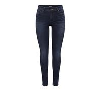ONLY ONLWAUW Mid SK DNM BJ581 Noos Jeans, Dark Blue Denim, L/30 aux Femmes