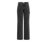 ONLY Onlwest Hw Carpenter STR BL DNM BF Dot, Noir délavé, 30W / 30L Femmes