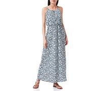 Robe longue Imprimé all over Col en U Sans manches Découpe à la taille Longueur maxi bleu Bleu 42