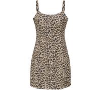 ONLY ONLY Animal Leopard Print Button Through Strap Dress Animal XL 16