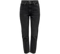 ONLY ONLY Black Emily High Waist Straight Leg Jeans