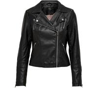 ONLY ONLY Black Faux Leather Biker Jacket