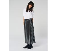 ONLY ONLY Black Metallic Pleated Midi Skirt Black S 8