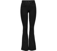 ONLY ONLY Black Royal High Waisted Stretch Flared Jeans