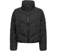 ONLY ONLY Black Zip Through Short Puffer Jacket