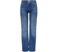 ONLY ONLY Blue Blush Mid Rise Straight Leg Jeans With Super Stretch