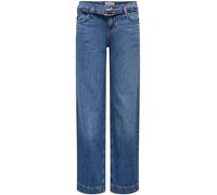 ONLY ONLY Blue Low Waist Wide Leg Belt Jeans
