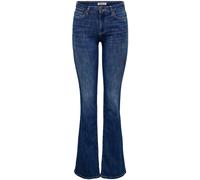 ONLY ONLY Blue Mid Waist Flared Jeans With Comfort Stretch