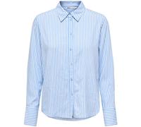 ONLY ONLY Blue Relaxed Fit Striped Shirt Blue EU 40-42 (UK 12-14)