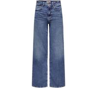 ONLY ONLY Blue Wide Leg High Waisted Jeans With Super Stretch