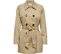 ONLY ONLY Brown Double Breasted Classic Trench Coat