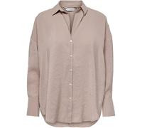 ONLY ONLY Brown Long Sleeve Loose Shirt Brown M 10