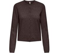 ONLY ONLY Brown Long Sleeve O-Neck Button Through Cardigan
