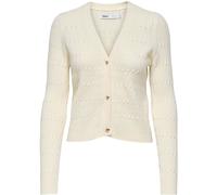 ONLY ONLY Cream Cable Knit V-Neck Cardigan