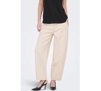 ONLY ONLY Cream High Waist Ankle Barrel Jeans