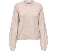 ONLY ONLY Cream Long Sleeve V-Neck Knit Jumper