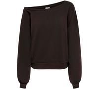 ONLY ONLY Dark Brown Off Shoulder Long Sleeve Sweatshirt