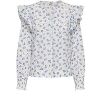 ONLY ONLY Frill Detail Long Sleeve Cotton Blouse