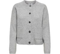 ONLY ONLY Grey Button Through Patch Pocket Cardigan