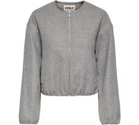ONLY ONLY Grey Faux Wool Bomber Jacket