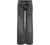 ONLY ONLY Grey Low Waist Wide Leg Jeans With Comfort Stretch