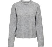 ONLY ONLY Grey Round Neck Cosy Knitted Pullover Jumper